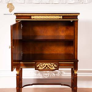Mobile ad Angolo in Stile Americano, Credenza Dipinta Indiana, Armadietto Stretto per Scarpe <span class=keywords><strong>con</strong></span> Finitura Dorata per <span class=keywords><strong>Soggiorno</strong></span>, Villa, <span class=keywords><strong>Cucina</strong></span> - Product Image 2