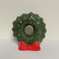 Guirlande de Noël en céramique peinte à la main en 3D avec lumières LED, indice de protection IP33, alimentation AC, commande manuelle, pour la décoration des fêtes