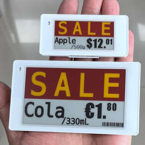 E Ink. Esl Labels 2.13" 2.66" 2.9" Digital Price Tag E-<b>Paper</b> Electronic Shelf Label Digital Price Tag Esl For Fruit Supermarkets - Product Image 1