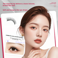Cils naturels de luxe faits à la main en fibres végétales, bande transparente invisible, effet phosphorescent, 5 paires, vente en gros