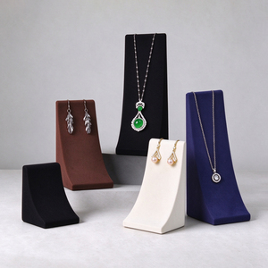 Jinsky 2026 Nouveau Design Présentoir à Bijoux Courbé pour Colliers, Boucles d'Oreilles et Pendentifs – Support de Comptoir pour Vente au Détail - Product Image 4