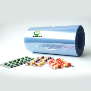 Tiptop pharma grade PVC clear rigid transparent film for medical packing pharma