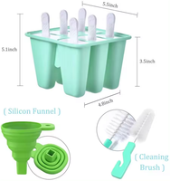 2024 Hoe vente 6 groupes de spécifications silicone été bricolage enfants maison crème glacée Silicone matériel moule artefact