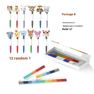 <strong>Building</strong> Blocks Sets Stationery <strong>Toy</strong> Plastic <strong>Building</strong> Block Animal <strong>Toys</strong> Pen Ruler and Pencil Cases Educational <strong>Toys</strong> for Children - Product Image 5