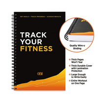 Planificateur d'entraînement/de remise en forme personnalisé A4 Spiral-Bound OEM Daily Schedule Illustrations Paper Material Offset Printing Book Type de produit