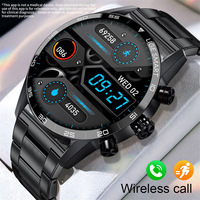 Reloj Inteligente con Monitor de Ritmo Cardíaco, Sueño y Estrés, Deportivo, IP68, Contesta Llamadas, Alarma, Pantalla AMOLED, Android