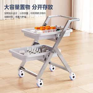 Carrito para endoscopio médico Antares de 3 niveles con ruedas silenciosas de acero inoxidable para hospitales y clínicas - Product Image 4