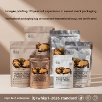 Grensoverschrijdende zelfklevende achtkantige verzegelde voedselveilige BOPP/VMPET/PE ritssluitende flexibele verpakkingszakken model 001