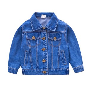 2025 nouvelle Version coréenne ample haut pour enfants pour <span class=keywords><strong>printemps</strong></span> automne manteaux filles veste en jean - Product Image 1