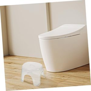 Transparent Thickened Plastic <b>Stool</b> Stackable Round Corner Footstool for Living Room Bathroom Kids and Adults - Product Image 2