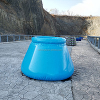 Usine Top Ouvert Flexible PVC Pliable Oignon Forme 1000L Stand Réservoir De Collecte D'eau Réservoirs D'eau De Pluie pour Jardin