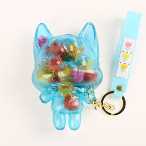 Onr New Novelty Soft Squishy Silicone Plastic 14cm Big Head Frankencat Cartoon Stress Relieving Transport Key Chain Toys - Product Image 5