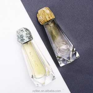 Botella de vidrio de <span class=keywords><strong>perfume</strong></span> personalizada 100ML Espesar Fondo <span class=keywords><strong>Perfume</strong></span> Claro Crimp Mujeres Cosméticos Botella con caja - Product Image 1
