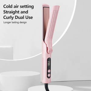 Plancha y rizador de pelo multiusos de doble función con ajuste de aire frío para uso doméstico - Product Image 1