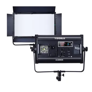 Portable smart live streaming bi-color led panel video light for tiktok with V mount power supply