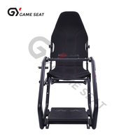 GY074 Chaise de simulateur de conduite avec dossier inclinable et protection lombaire pour simulateur de course automobile, compatible Xbox 360, Logitech G25, G27, G29, G920