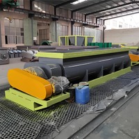 Mélangeur horizontal continu à double axe haute vitesse BoKai, grande capacité 5-10t/h, pour compostage de fumier et engrais organiques
