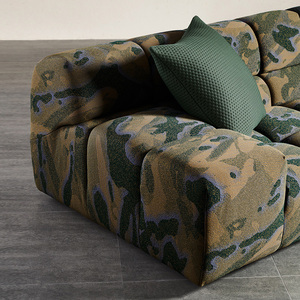 Canapé d'<span class=keywords><strong>angle</strong></span> en tissu <span class=keywords><strong>italien</strong></span> minimaliste Meubles de salon de luxe Combinaison de canapés en cuir bouffants - Product Image 4