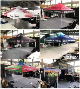 사용자 정의 큰 야외 브랜드 50mm 상업 무역 쇼 접이식 큰 텐트 팝업 전망대 20X10 3x6 10x20 10X20 캐노피 텐트 - Product Image 5