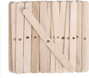 Supporti per Stoppini di Candele in Legno Premium, Dispositivi di Centraggio Riutilizzabili per la Realizzazione di Candele, Barre Essenziali per un Posizionamento Preciso dei Stoppini - Product Image 1