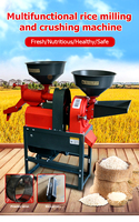 Machines agricoles multifonctionnelles Moulin à riz diesel automatique Machine à éplucher les fonctions de décorticage Moteur à roulement