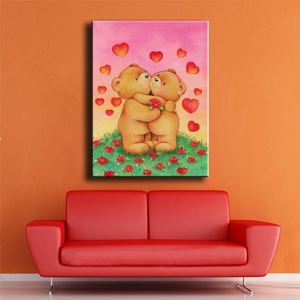 Ever Moment Diamond Painting Ricamo Mosaico Cartone Animato Pittura con Diamanti Orso Amoreoso in Resina con Diamanti Regalo S2F2717 - Product Image 2