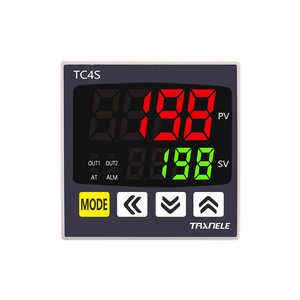 เทอร์โมสตัทดิจิตอล PID ขนาด 48 มม. x 48 มม. แบบสองเอาต์พุต รองรับอินพุตอเนกประสงค์ TC4S ตัวควบคุมอุณหภูมิ รีเลย์ SSR 110VAC 220V - Product Image 1