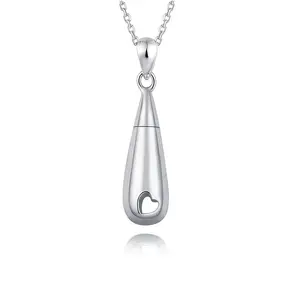 925 Sterling Silver Tetes Air Mata Kremasi Perhiasan Kalung untuk Abu - Product Image 1