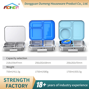 Boîte à bento en plastique Tritan durable multicouche, sans BPA, étanche, de haute qualité, approuvée par la FDA et la LFGB, respectueuse de l'environnement - Product Image 3