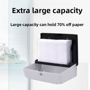 Large <b>roll</b> tissue <b>box</b> hotel hotel <b>roll</b> paper <b>box</b> toilet toilet paper towel holder wall-mounted large plate paper <b>box</b> - Product Image 4