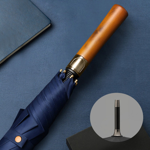 Promotion <span class=keywords><strong>Parapluie</strong></span> droit avec impression de logo personnalisé <span class=keywords><strong>Golf</strong></span> <span class=keywords><strong>Parapluie</strong></span> automatique <span class=keywords><strong>Homme</strong></span> d'affaires avec manche en bois - Product Image 3