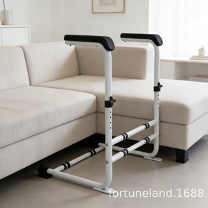 <b>Sofa</b> Armrests Adjustable Height 72cm White Non Slip Standing Aid For Elderly Disabled <b>Support</b> Rail Assistive Device - Product Image 1