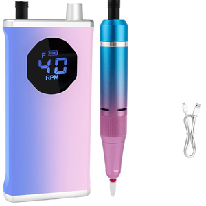 Kit Profesional Portátil de Taladro Eléctrico para Uñas de 40,000 RPM con Pantalla LED, Batería Recargable de 3000mAh, Lima de Uñas Eléctrica para Uñas Acrílicas y Gel - Product Image 1