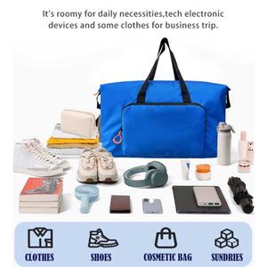 2025 Wholesale Fashion Waterproof Zipper Large Capacity <b>Light</b> <b>Weight</b> Travel Duffle Bag Custom Logo Foldable <b>Luggage</b> Storage - Product Image 5