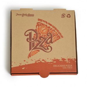 Boîte à pizza en carton ondulé de 3 pouces de haut, noire avec revêtement UV, logo personnalisé pour barbecue, impression en relief pour sushi - Product Image 4