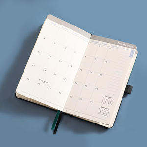 Carnet de notes professionnel personnalisé A5 avec reliure spirale, organisateur, planificateur, 80 feuilles, logo en feuille d'or, écologique, agenda de bureau et scolaire - Product Image 4