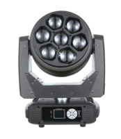 Projecteur LED professionnel RGBW DMX512 à tête mobile 7*40W avec CRI90 et IP33 pour scène, mariage, fête, boîte de nuit et jardin
