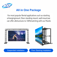 Écran LED de location extérieur IP65 P3.91 à montage facile, panneau 500x1000mm, garantie 5 ans pour concerts de grande envergure et scènes mobiles