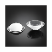 Lentille LED sphérique biconvexe en verre optique avec revêtement antireflet et personnalisation OEM disponible