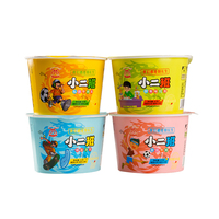 OEM Fried Instant Noodles Halal Ready Eat Low-Sodium 50g Single Cup Easy-peel Lid 3-4 Minutes Brewing 34% Fat Room Temp Storage