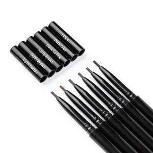 6 Warna Ultra Halus dan Mudah Membuat Pensil Alis Pribadi Logo Kustom Grosir Kosmetik dalam Jumlah Besar