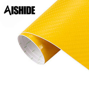 Aishide Vente en Gros <span class=keywords><strong>Prix</strong></span> d'Usine OEM 1.52M * 28M 4D Fibre de Carbone Jaune Autocollants PVC pour Voiture Vinyle Films de Protection pour Voiture - Product Image 2