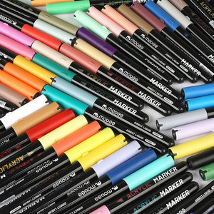 Marcadores de pintura acrílica líquida directa Mobee P-9107/12, multicolor, para manualidades, suministros de arte, rotuladores de pintura acrílica de secado rápido - Product Image 4