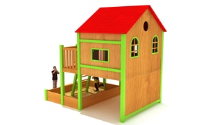 Scivolo per Parco Giochi in Legno Giallo per Esterni a Prezzo di Fabbrica, per Asili, Giardini Educativi Pubblici, Centri Commerciali, Aeroporti - Product Image 5