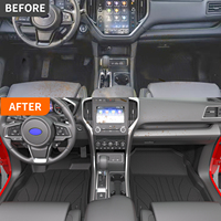 Tapis de coffre compatible avec Subaru Ascent 2019-2024, tapis de dossier arrière durable en TPE, doublure de coffre