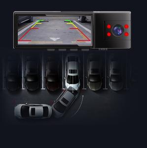 3.16 pouces voiture DVR 1080P 3 lentilles voiture tableau de bord caméra enregistreur vidéo registre vidéo Dashcam caméra avec Wifi Production personnalisée - Product Image 6