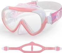 Masque de plongée pour enfants, masque de plongée avec protection du nez, lunettes de natation anti-buée pour la plongée avec tuba, la plongée et la natation