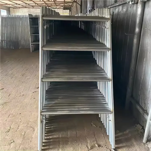 Andamios nhiệm vụ nặng nề thang khung giàn giáo giàn giáo đặt tháp thép sơn tĩnh điện H khung giàn giáo để xây dựng - Product Image 4