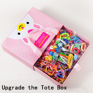 680 pièces/ensemble d'accessoires pour cheveux pour filles, mignons et colorés, en nylon élastique, comprenant des élastiques, des pinces et des clips, pour bébés filles - Product Image 2