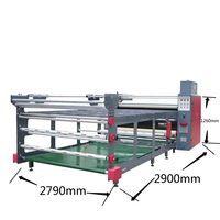 Machine d'impression de t-shirts par transfert thermique rouleau à rouleau, largeur 1,9 m et 1,7 m, avec calendrier à rouleaux